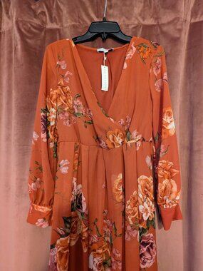 NWT - Baltic Born Lydia Floral Maxi Dress in Rust